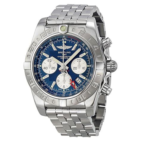 breitling chronograph blue face white|Breitling chronograph automatic price.